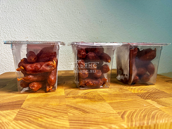 Колбаски МИНИ со вкусом аджики с/к (100 гр) в Дмитрове