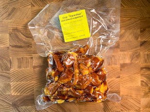 Сырный продукт ФЕРМЕРСКИЙ паутинка с паприкой: Жареный сыр