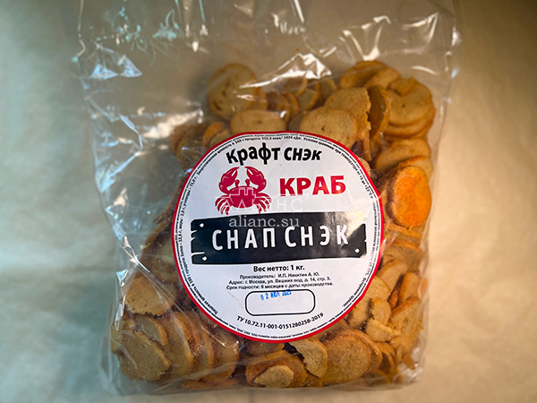 Снапсы ПШЕНИЧНЫЕ "Краб" в Дмитрове