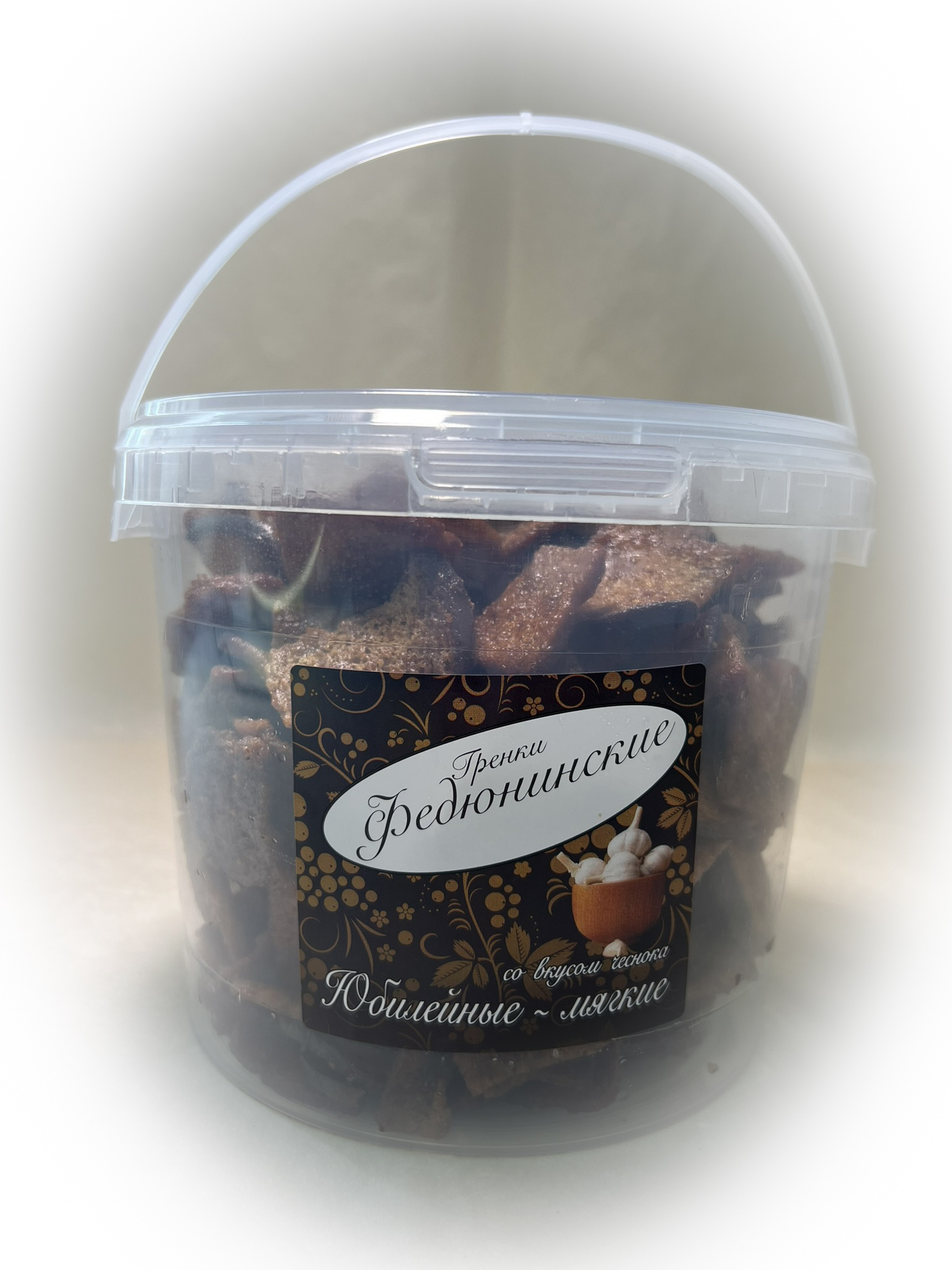 Гренки "ФЕДЮНИНСКИЕ" "Чеснок" (ведро 900 гр.) в Дмитрове