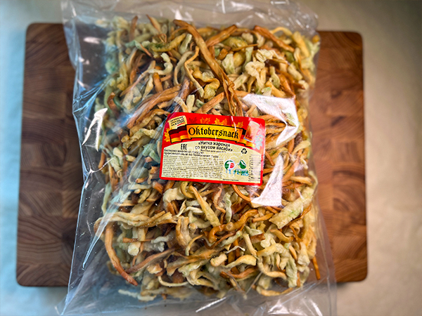 Нитка ЖАРЕНАЯ "Васаби" Oktobersnack 1 кг (сырный продукт) в Дмитрове