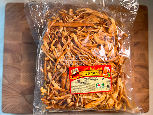 Нитка ЖАРЕНАЯ "Краб" Oktobtersnak 1 кг (сырный продукт) в Дмитрове