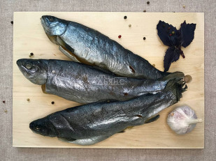 Горбуша теша (брюшки) холодного копчения: Форель радужная вяленая