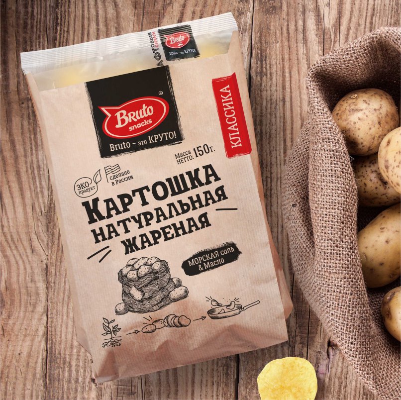 Картофель «Бруто» с солью 130 гр. в Дмитрове