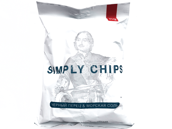 Картофельные чипсы "Simple chips" Морская соль и черный перец 80 гр. в Дмитрове