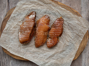 Горбуша теша (брюшки) холодного копчения: Икра воблы вяленая